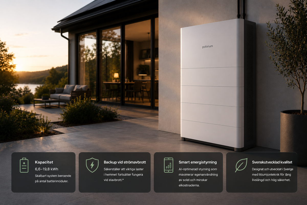 Polarium Home Battery – recension, pris och tekniska specifikationer